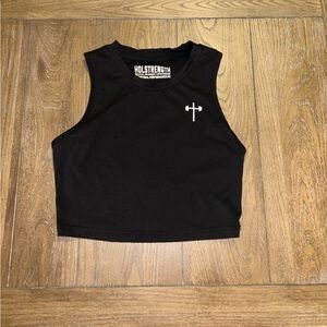 Black Women's Crop Top
